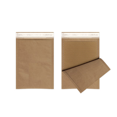 Pochette matelassée papier nid d’abeille – emballage d'expédition