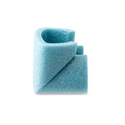 Coin de protection en mousse bleue U-35 (100 mm) – Réf. Antalis 589490