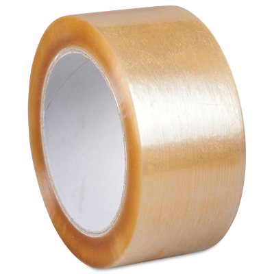Ruban adhésif manuel, 75 mm × 100 m 28 µm, diamètre du mandrin : 76 mm rouleau, polypropylène, hotmelt transparent, Boîte de 24 rouleaux inapte au contact alimentaire – Réf. 430242
