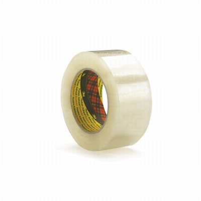 Ruban adhésif d'expédition Scotch 313 PP, 48 mm × 100 m, 40 µm diamètre du mandrin : 76 mm, rouleau polypropylène, acrylique, sans bruit transparent, Boîte de 36 pièces inapte au contact alimentaire – Réf. 585245