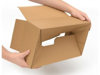 Caisse carton à fond automatique simple cannelure 250 x 200 x 150 mm