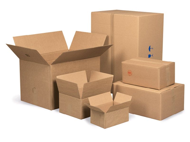 Caisse carton simple cannelure 800 x 500 x 400 mm