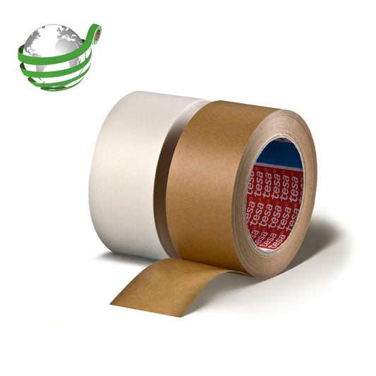 Ruban adhésif manuel TESA 4313 Kraft Blanc bande adhésive caoutchouc 150 mm x 500 m