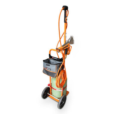 Chariot porte-bouteille de gaz avec potence pour pistolet Ripack – réf. 401270
