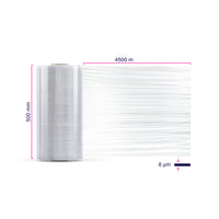 Film étirable machine AXIO film cast transparent – 8 µm – 500 mm × 4500 m